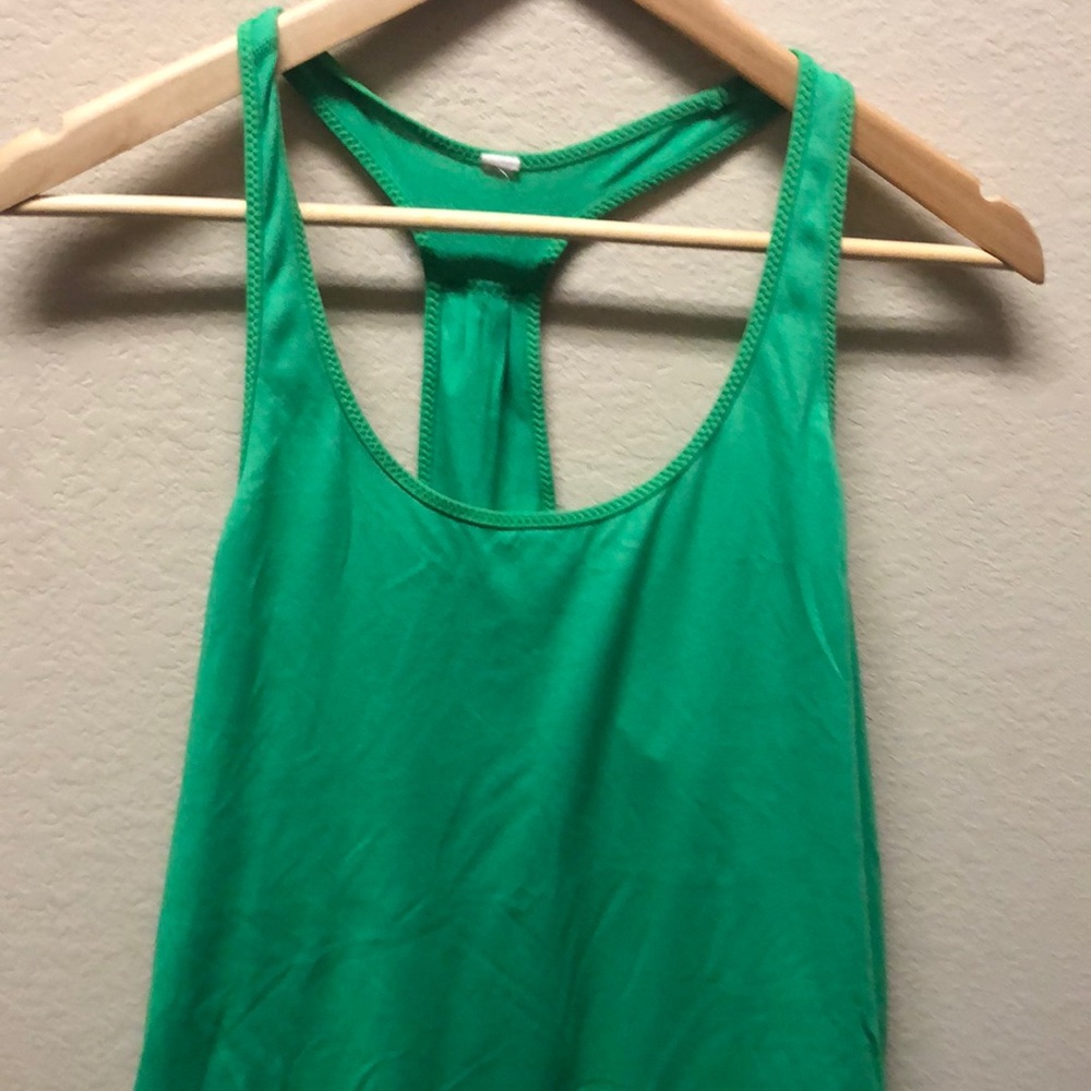 Lululemon bright green tank